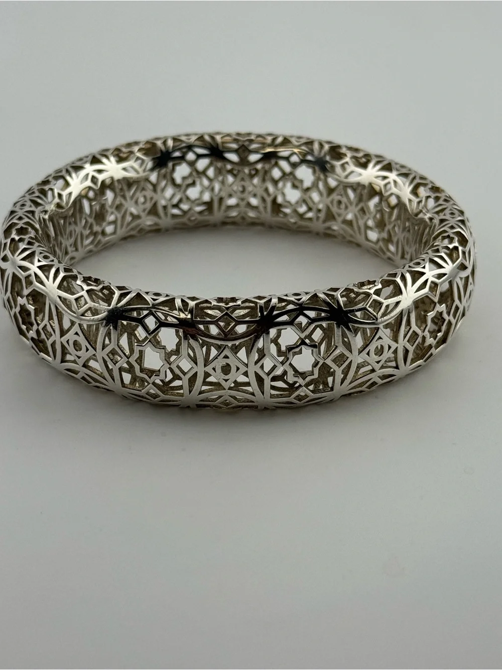 Tiffany and Co. Paloma Picasso Marrakesh Sterling Silver Bangle